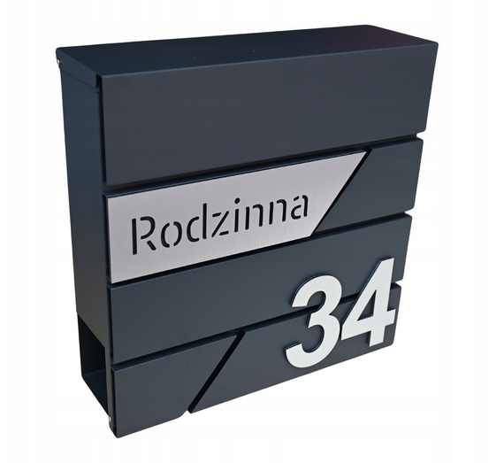 Skrzynka na listy z adresem – jak wybrać model, który będzie trwały, estetyczny i czytelny z ulicy przez cały rok? 2 skrzynka na listy z adresem